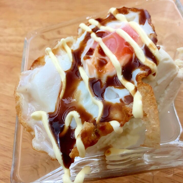 目玉焼きの冷奴